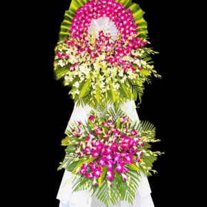 kệ hoa viếng lan tím